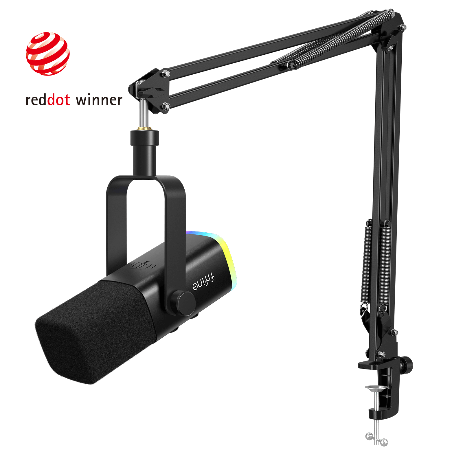 Fifine Ampligame AM8T Standlı XLR/USB RGB Dinamik Yayıncı Mikrofon
