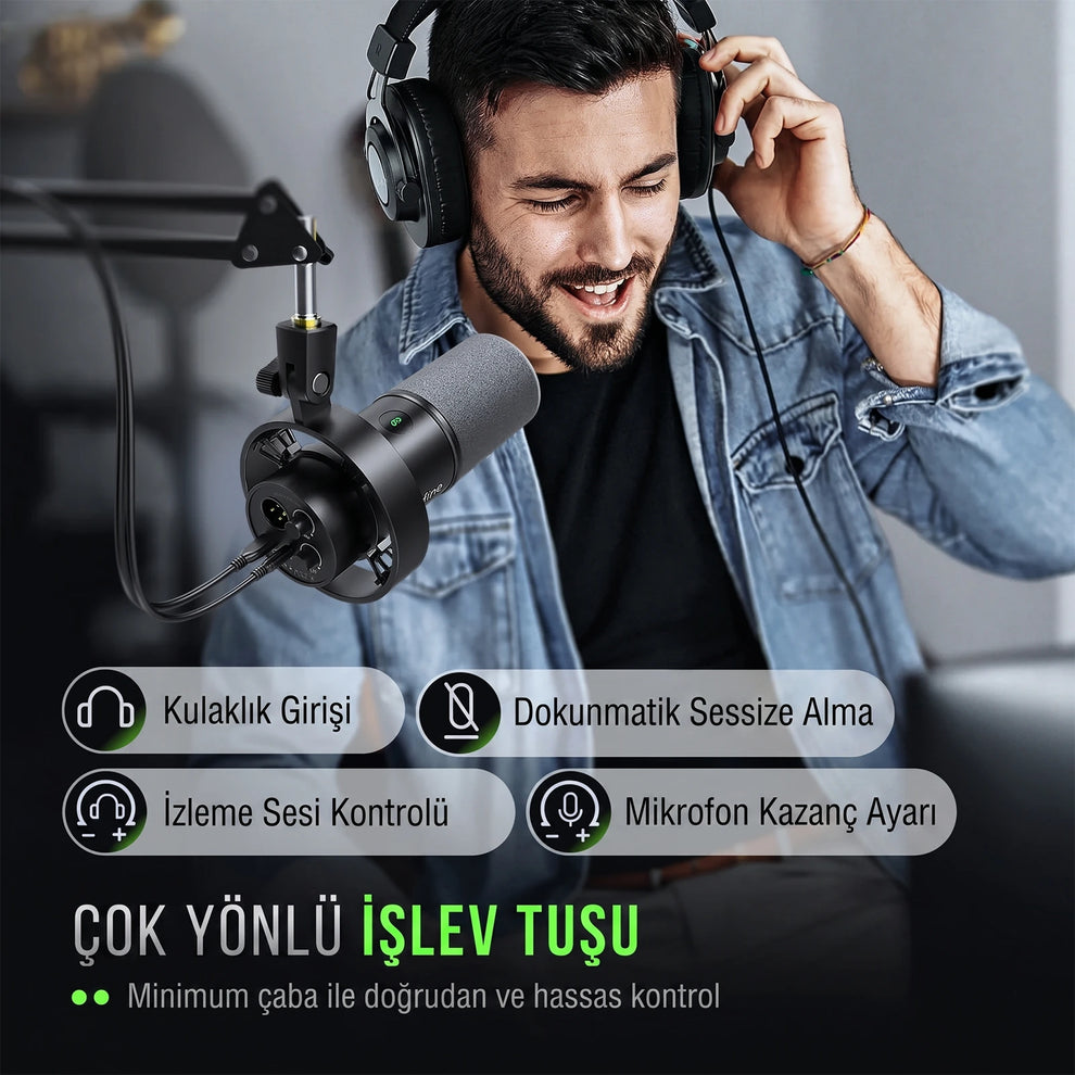 Fifine K688CT Çok Yönlü İşlev Tuşları