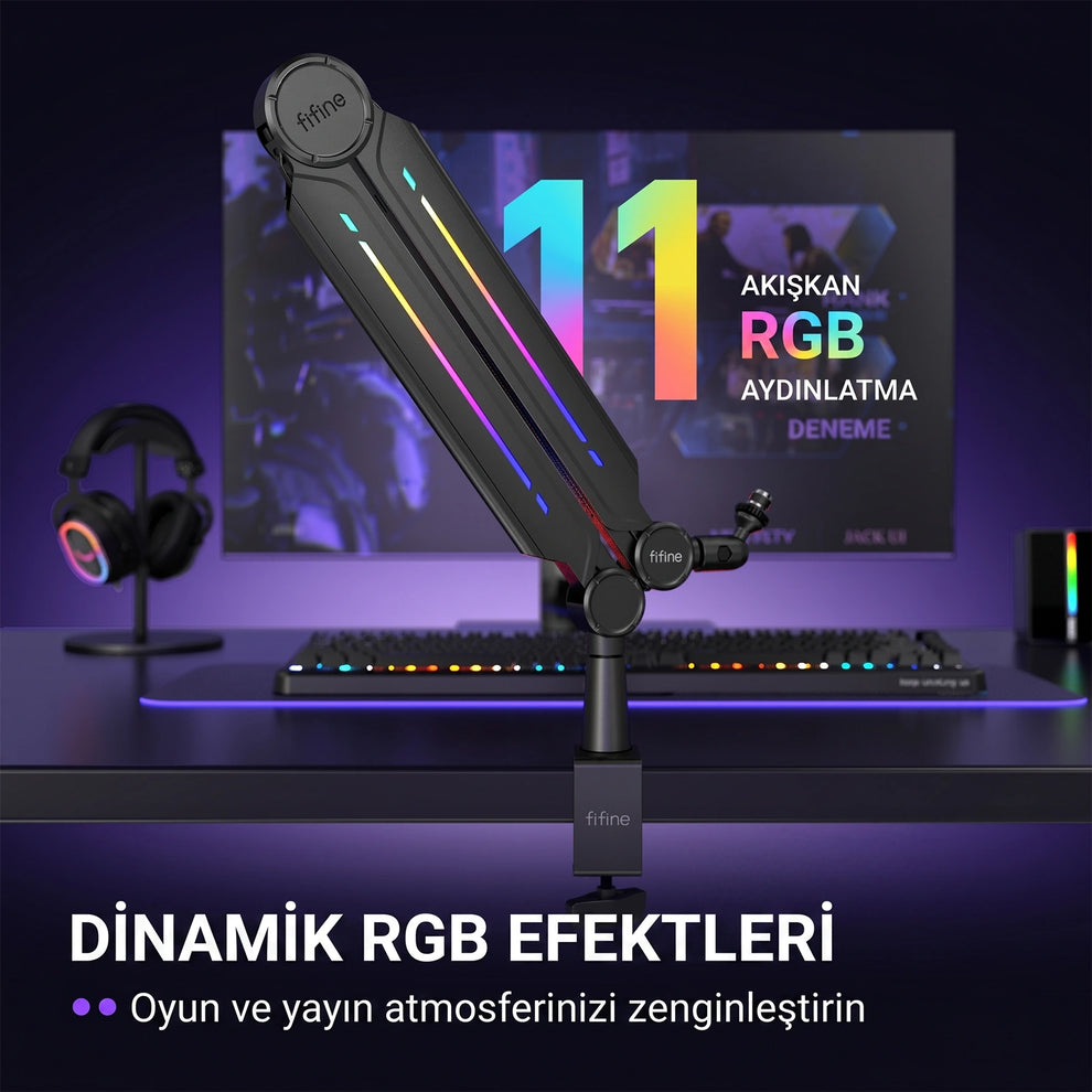 Fifine BM66PRO Dinamik RGB Efektleri