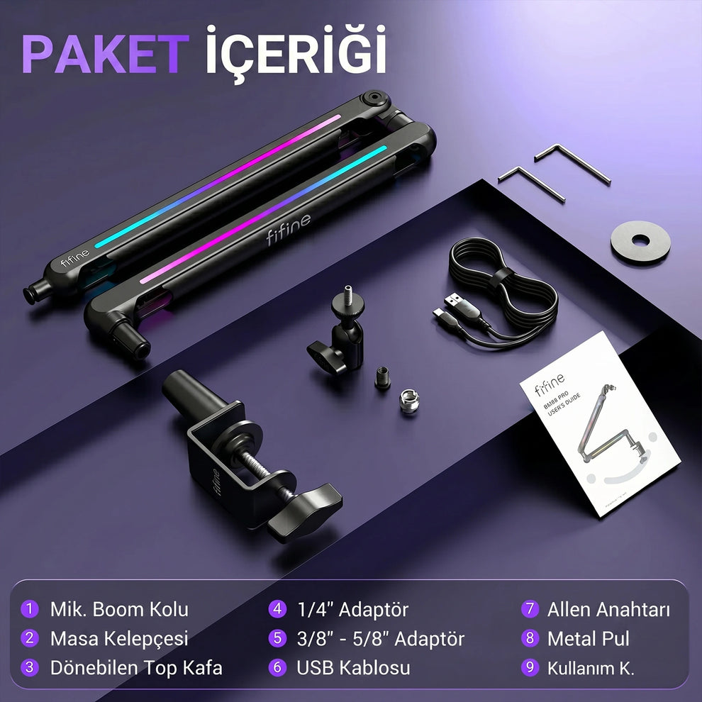Fifine BM88PRO Paket İçeriği
