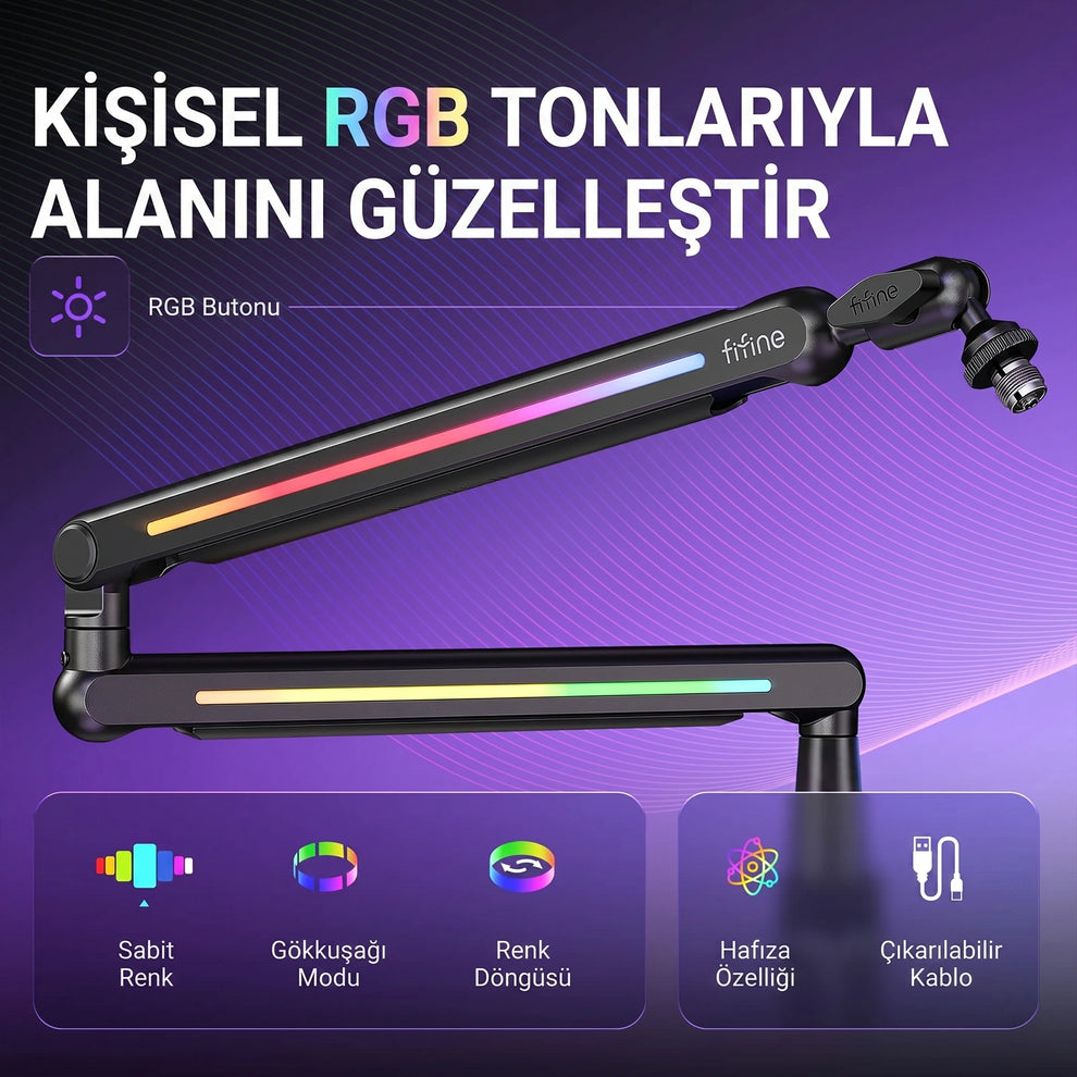 Fifine BM88PRO Kişisel RGB Tonları