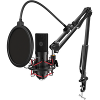 Fifine T732 Profesyonel Boom Arm ve Tripod Standlı USB Condenser Yayıncı Mikrofon Seti